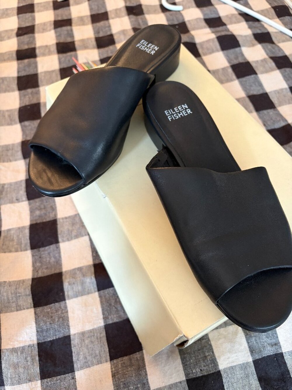 Eileen Fisher  leather Sandals